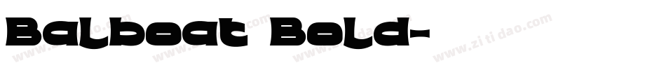 Balboat Bold字体转换